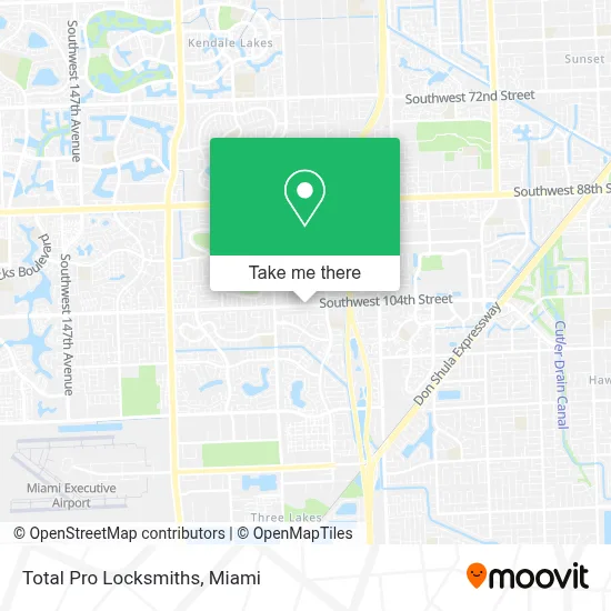 Total Pro Locksmiths map