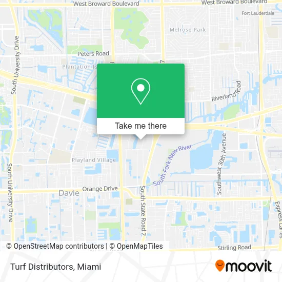 Turf Distributors map