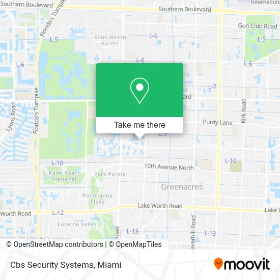 Cbs Security Systems map