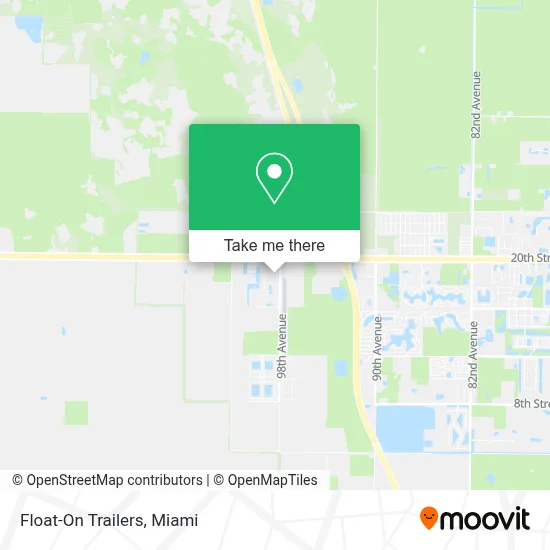 Float-On Trailers map