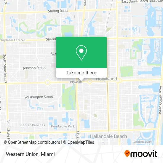 Western Union map