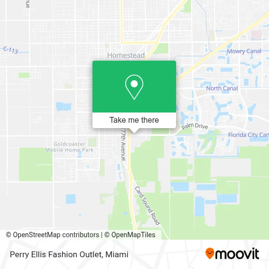 Perry Ellis Fashion Outlet map