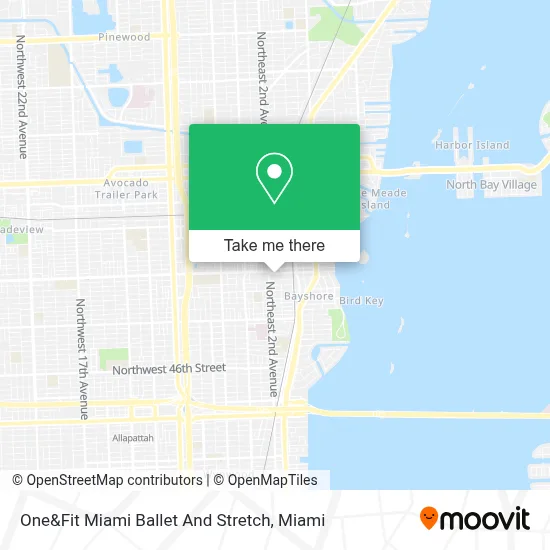 One&Fit Miami Ballet And Stretch map