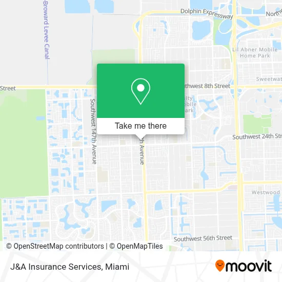 J&A Insurance Services map