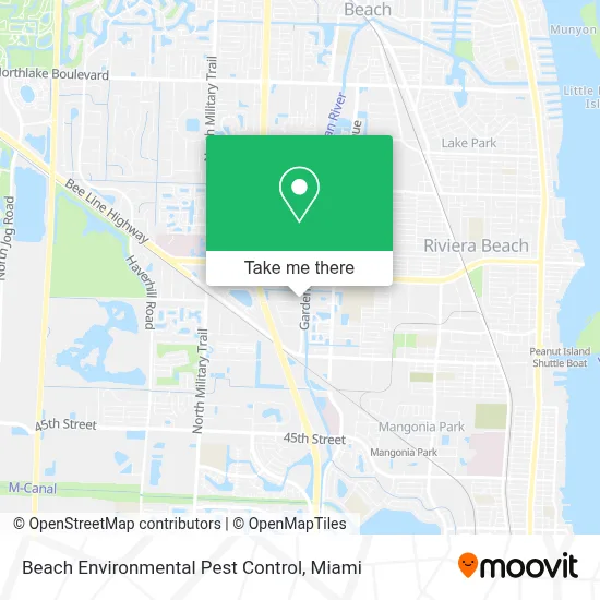 Beach Environmental Pest Control map