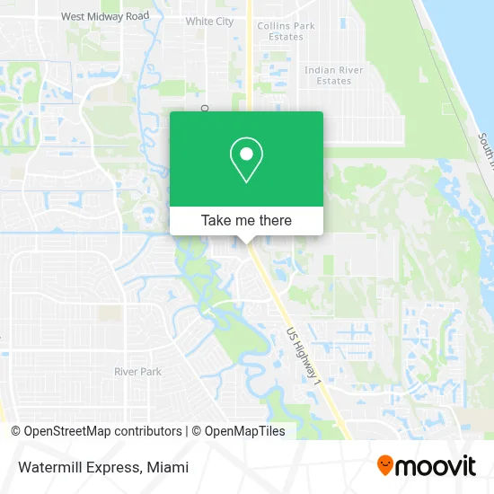 Watermill Express map