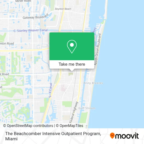 The Beachcomber Intensive Outpatient Program map