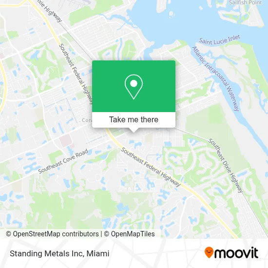 Standing Metals Inc map