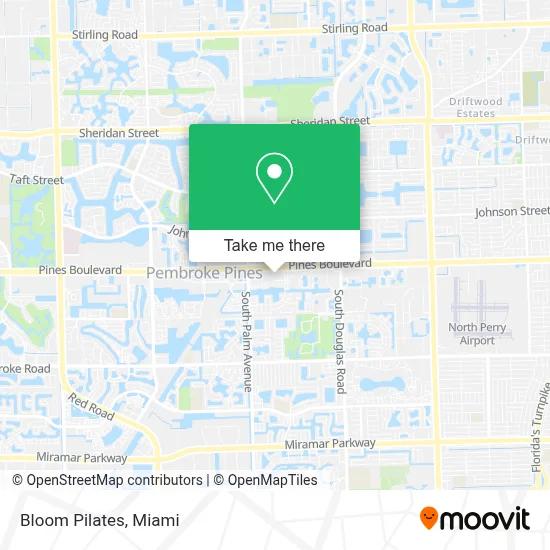 Bloom Pilates map