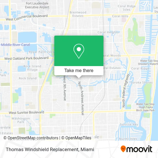 Thomas Windshield Replacement map