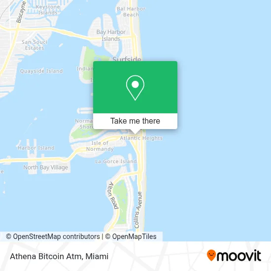 Athena Bitcoin Atm map