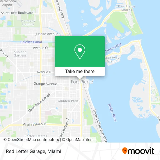 Red Letter Garage map