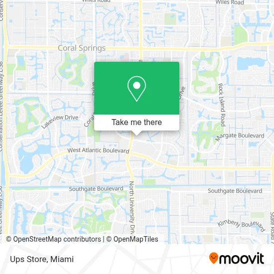 Ups Store map