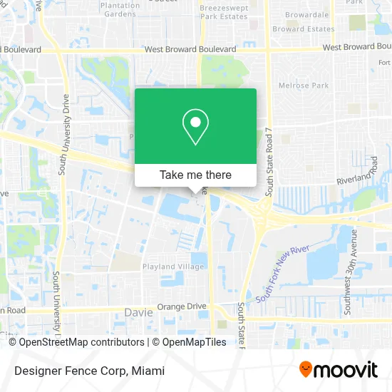 Designer Fence Corp map