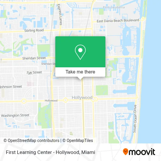 First Learning Center - Hollywood map