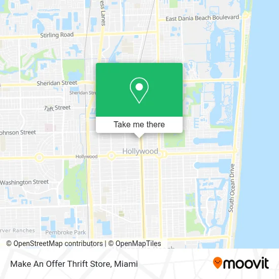 Make An Offer Thrift Store map