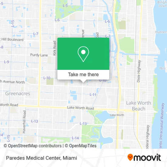 Paredes Medical Center map