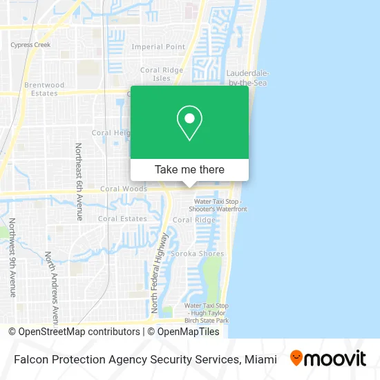 Falcon Protection Agency Security Services map