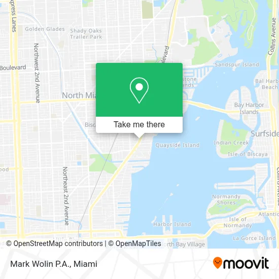 Mark Wolin P.A. map