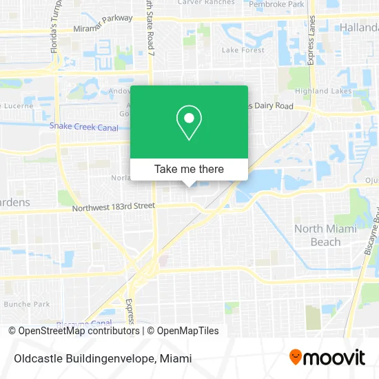 Oldcastle Buildingenvelope map