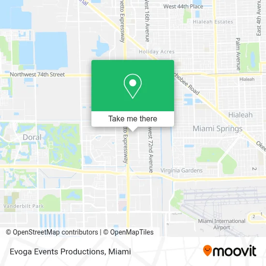 Evoga Events Productions map