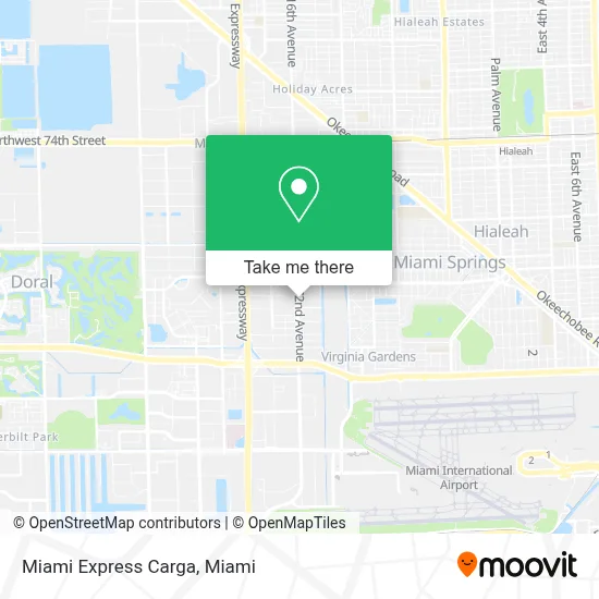 Miami Express Carga map