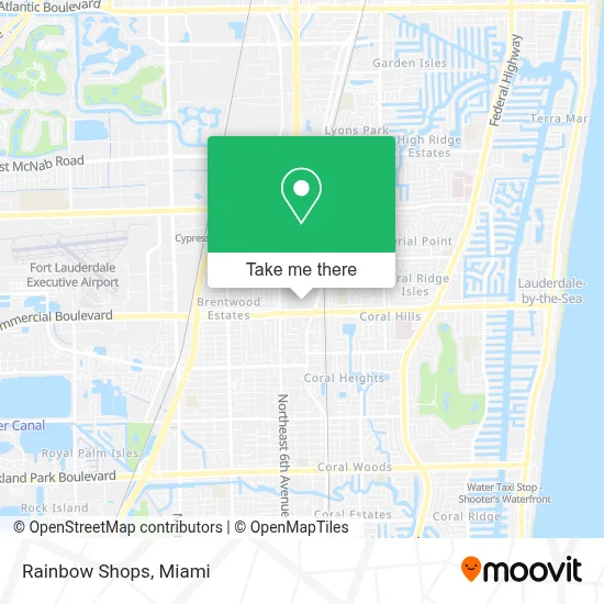 Rainbow Shops map