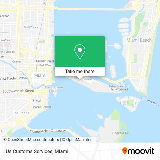 Us Customs Services map