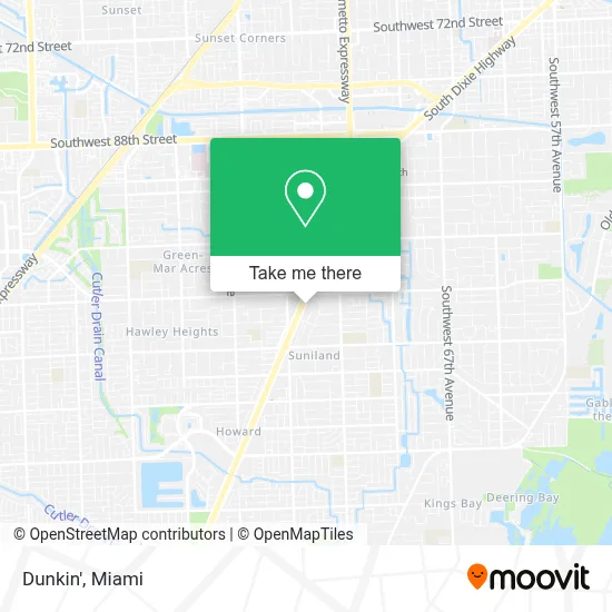 Dunkin' map