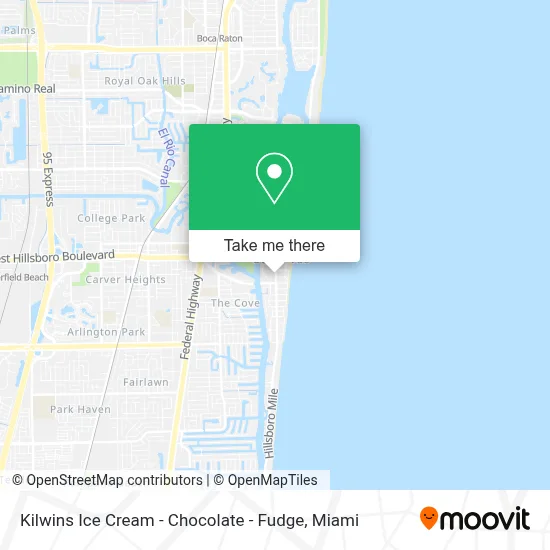 Kilwins Ice Cream - Chocolate - Fudge map