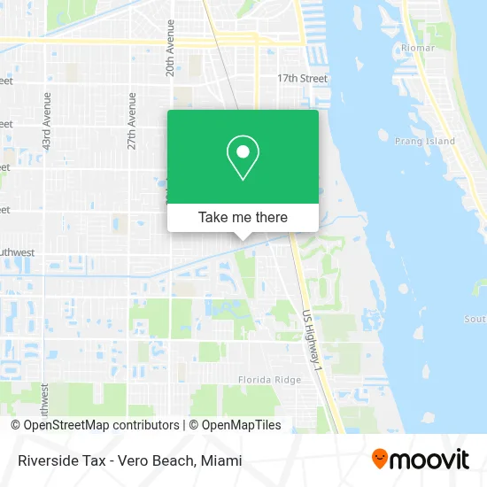 Riverside Tax - Vero Beach map