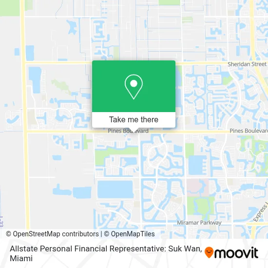 Allstate Personal Financial Representative: Suk Wan map
