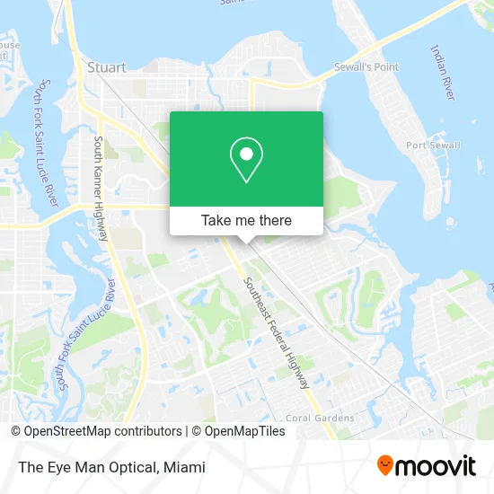 The Eye Man Optical map
