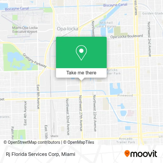 Rj Florida Services Corp map
