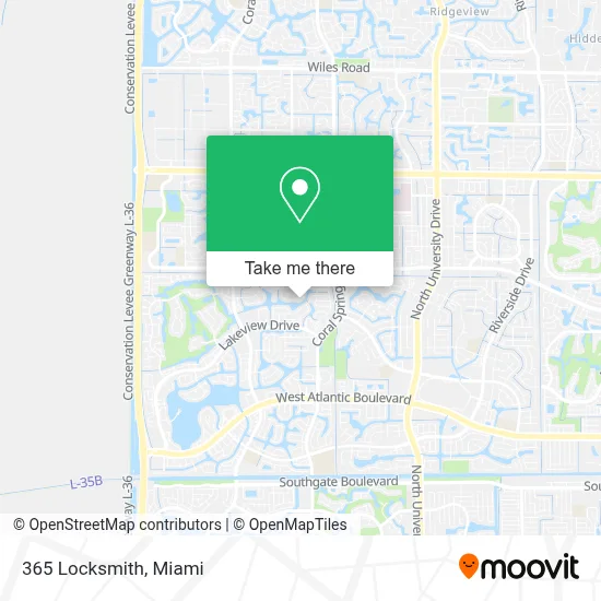 365 Locksmith map