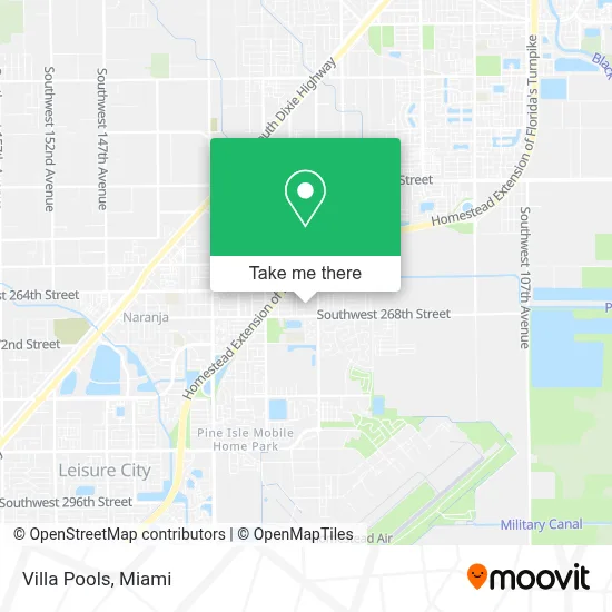 Villa Pools map