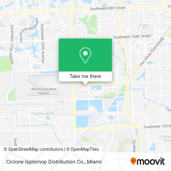 Ciclone Ispinmop Distribution Co. map