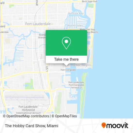The Hobby Card Show map