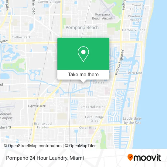 Pompano 24 Hour Laundry map