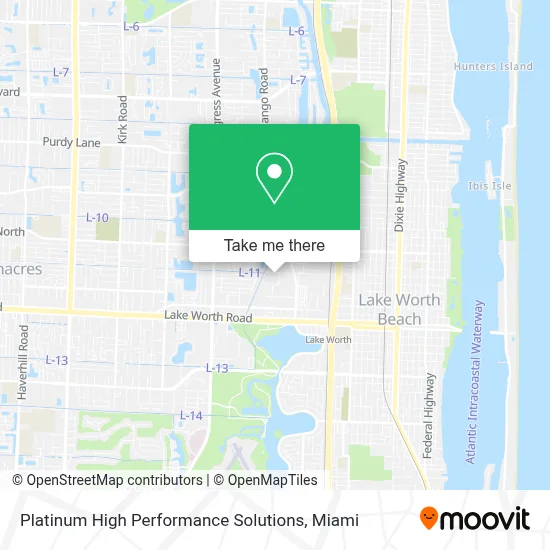 Platinum High Performance Solutions map
