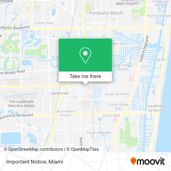 Important Notice map