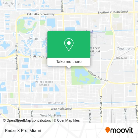 Radar X Pro map