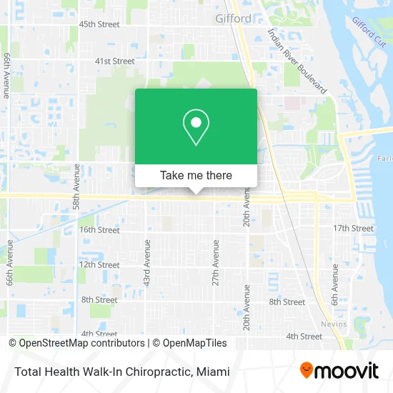 Total Health Walk-In Chiropractic map