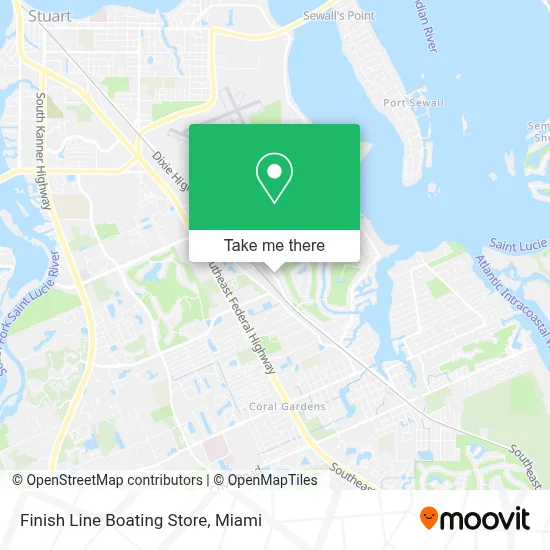 Finish Line Boating Store map