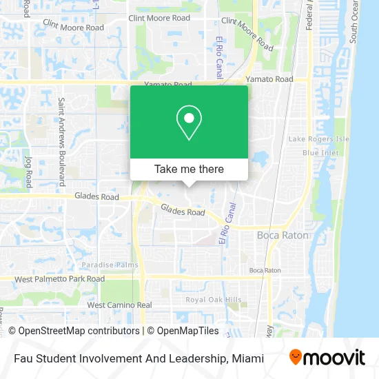 Fau Student Involvement And Leadership map