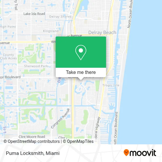 Puma Locksmith map