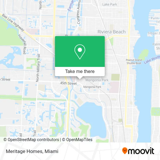 Meritage Homes map