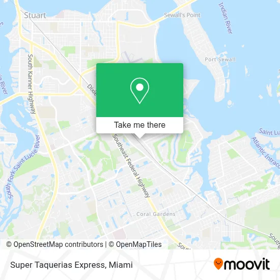 Super Taquerias Express map