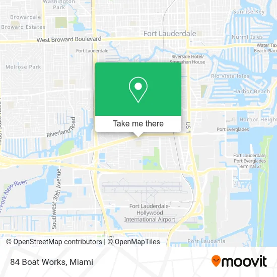 84 Boat Works map