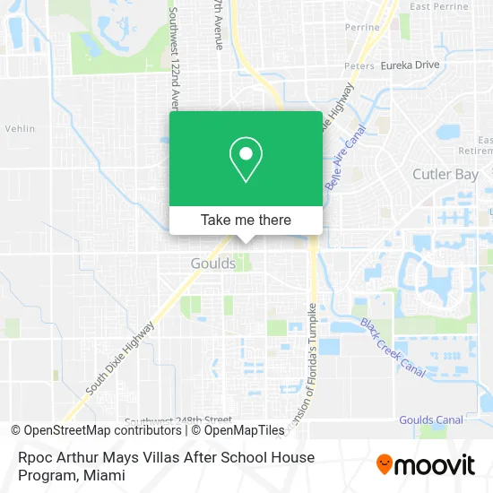 Rpoc Arthur Mays Villas After School House Program map
